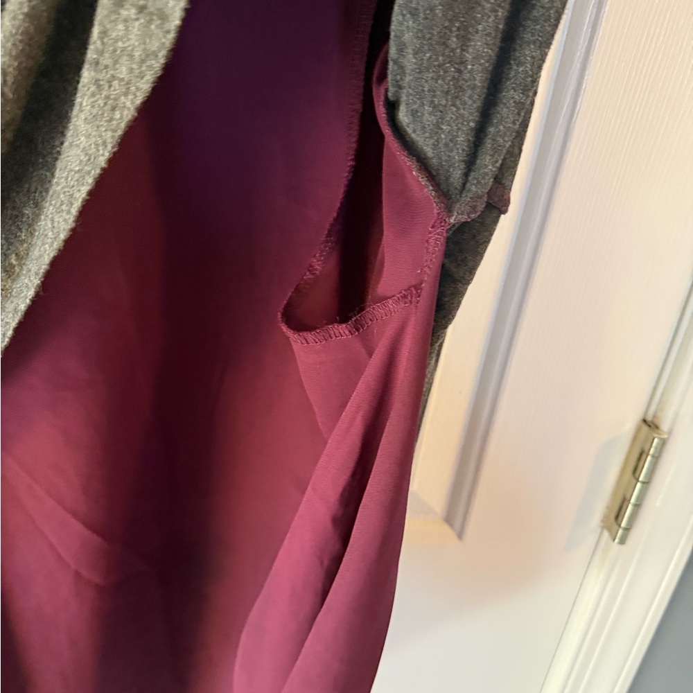 Latched Mama Charcoal and Wine Layered Nursing Top - Picture 5 of 5